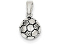 FJC Finejewelers Sterling Silver Antiqued Soccer Ball Pendant Necklace - Chain Included