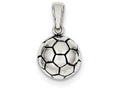 FJC Finejewelers Sterling Silver Antiqued Soccer Ball Pendant Necklace - Chain Included