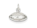 FJC Finejewelers Sterling Silver Football Charm