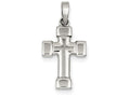 FJC Finejewelers Sterling Silver Polished Cross Pendant Necklace - Chain Included