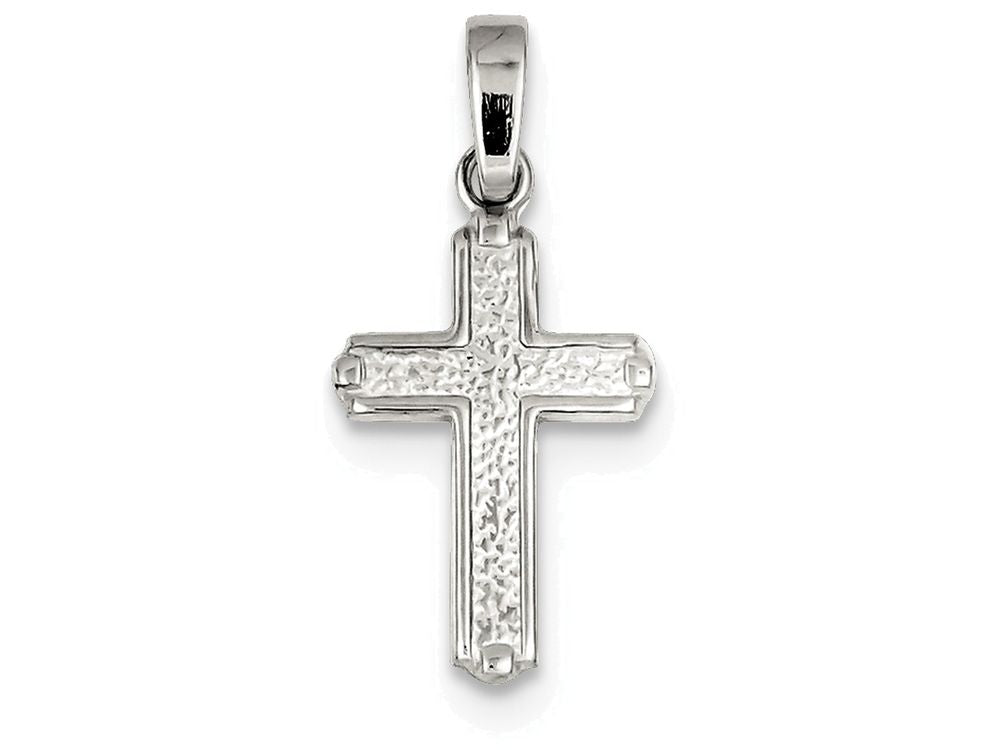 FJC Finejewelers Sterling Silver Polished Cross Pendant Necklace - Chain Included