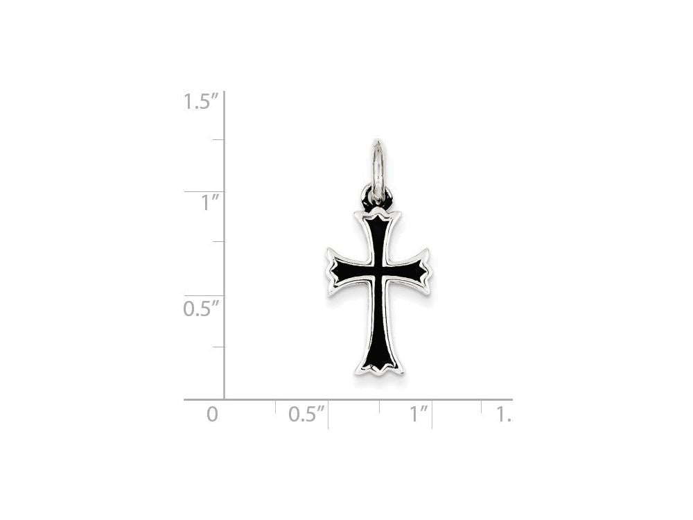 FJC Finejewelers Sterling Silver Antiqued Cross Pendant Necklace - Chain Included