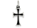 FJC Finejewelers Sterling Silver Antiqued Cross Pendant Necklace - Chain Included