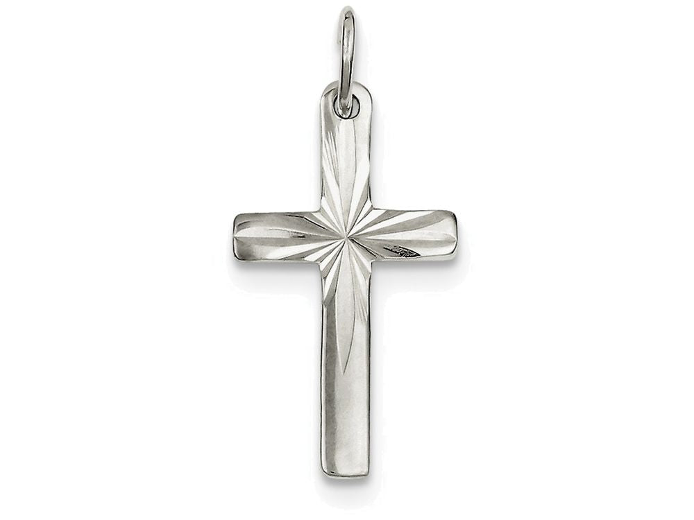 FJC Finejewelers Sterling Silver Cross Pendant Necklace - Chain Included