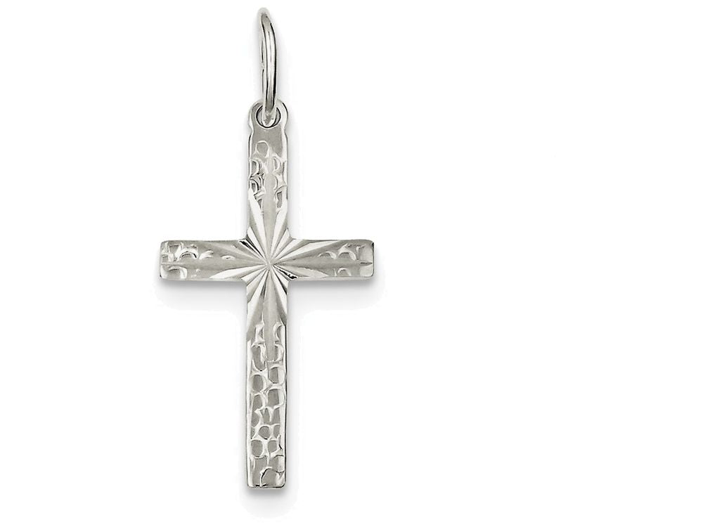 FJC Finejewelers Sterling Silver Cross Pendant Necklace - Chain Included