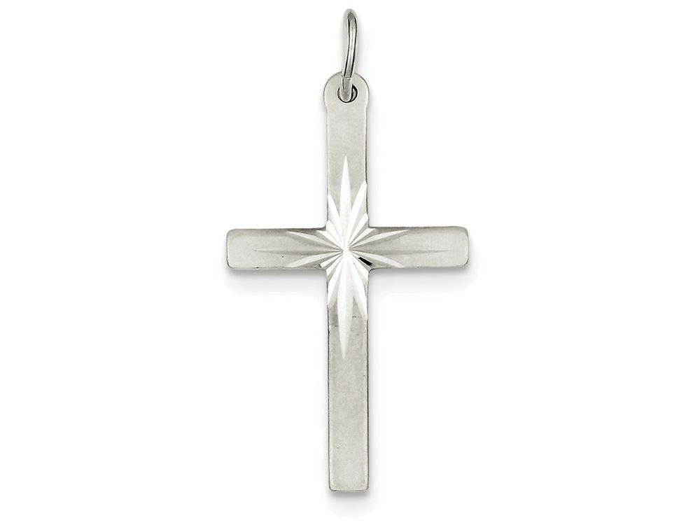 FJC Finejewelers Sterling Silver Cross Pendant Necklace - Chain Included