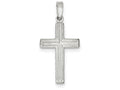 FJC Finejewelers Sterling Silver Polished Cross Pendant Necklace - Chain Included
