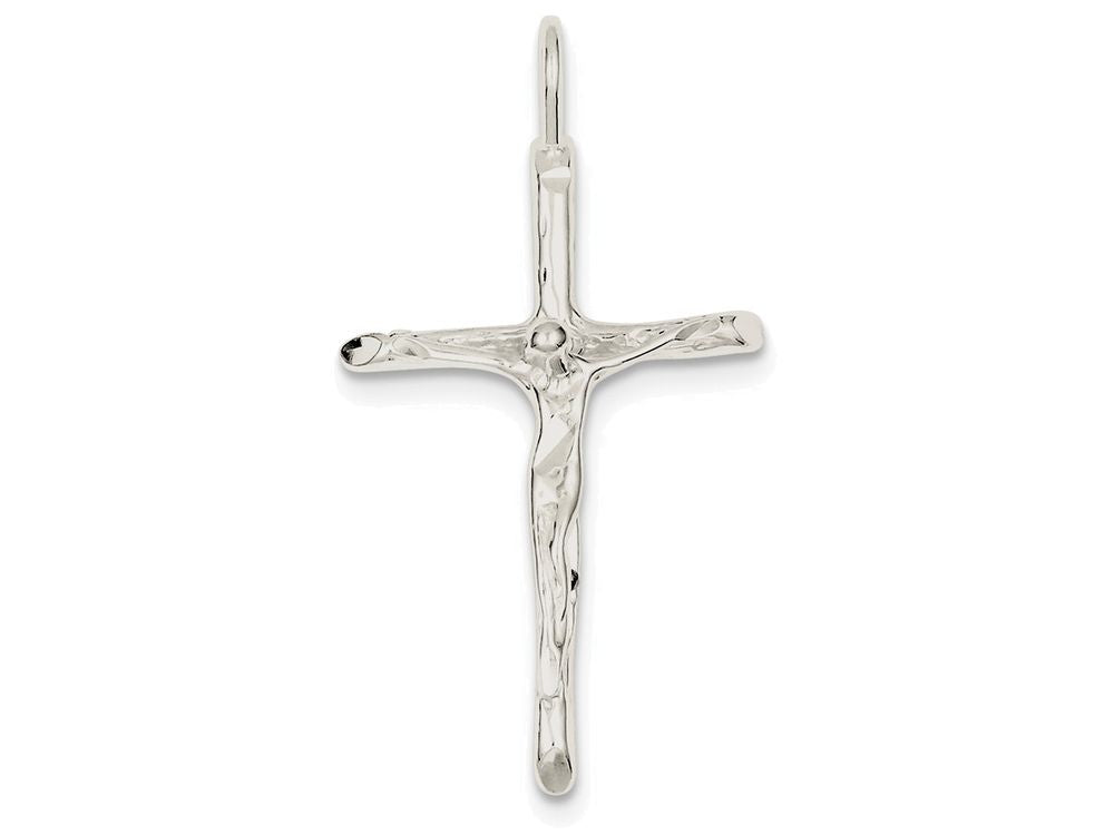FJC Finejewelers Sterling Silver Polished Crucifix Pendant Necklace - Chain Included