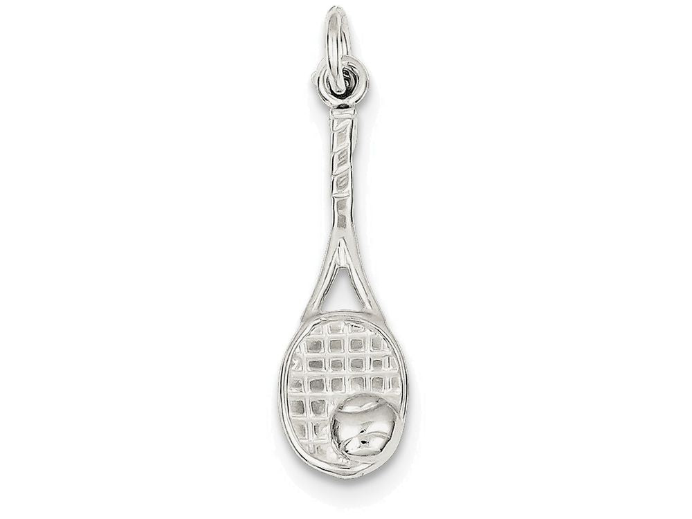 FJC Finejewelers Sterling Silver Tennis Rackets Charm