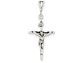 FJC Finejewelers Sterling Silver Antiqued Crucifix Charm