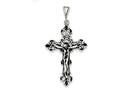 FJC Finejewelers Sterling Silver Antiqued Crucifix Charm