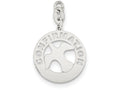 FJC Finejewelers Sterling Silver Polished Confirmation Dove Charm