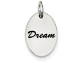 FJC Finejewelers Sterling Silver Polished Enamel Dream Pendant Necklace - Chain Included