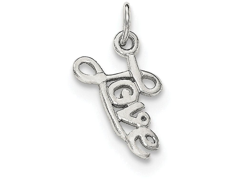 FJC Finejewelers Sterling Silver Love Pendant Necklace - Chain Included