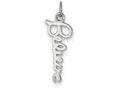 FJC Finejewelers Sterling Silver Believe Pendant Necklace - Chain Included