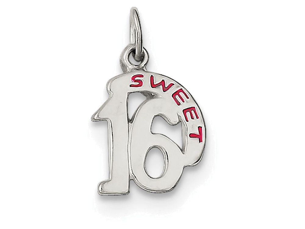 FJC Finejewelers Sterling Silver Sweet 16 Pendant Necklace - Chain Included