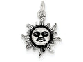FJC Finejewelers Sterling Silver Antiqued Sun Charm