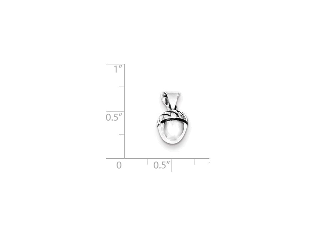 FJC Finejewelers Sterling Silver Acorn Pendant Necklace - Chain Included