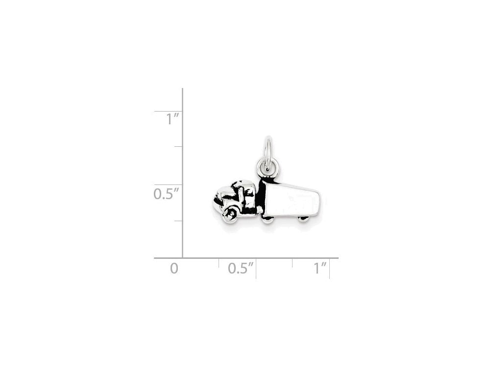 FJC Finejewelers Sterling Silver Antiqued Truck Charm