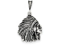 FJC Finejewelers Sterling Silver Antiqued Man Charm