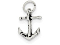 FJC Finejewelers Sterling Silver Antiqued Anchor Charm