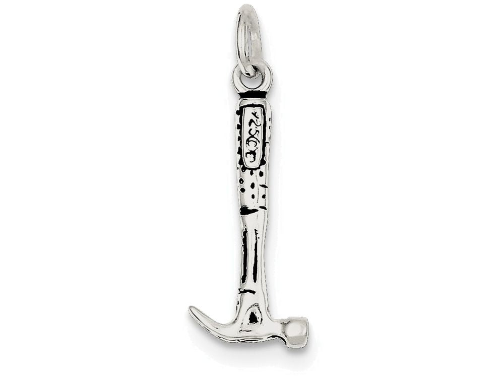 FJC Finejewelers Sterling Silver Antiqued Hammer Charm