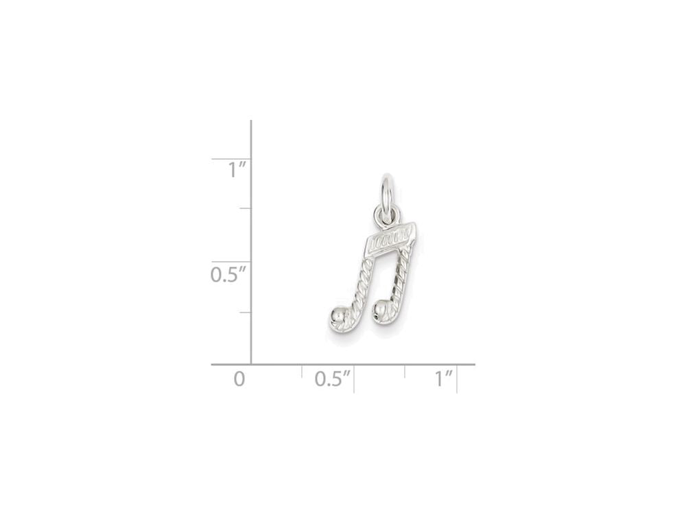 FJC Finejewelers Sterling Silver Music Notes Charm