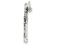 FJC Finejewelers Sterling Silver Antiqued Clarinet Charm