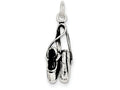 FJC Finejewelers Sterling Silver Antiqued Ballet Shoes Charm