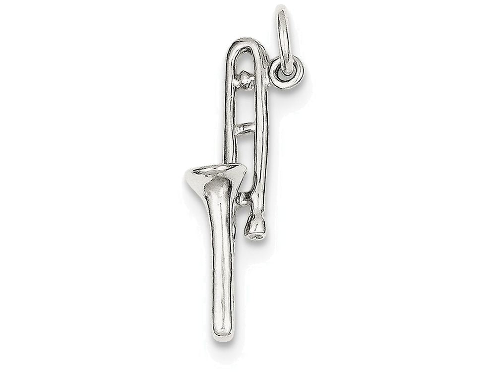 FJC Finejewelers Sterling Silver Trombone Charm