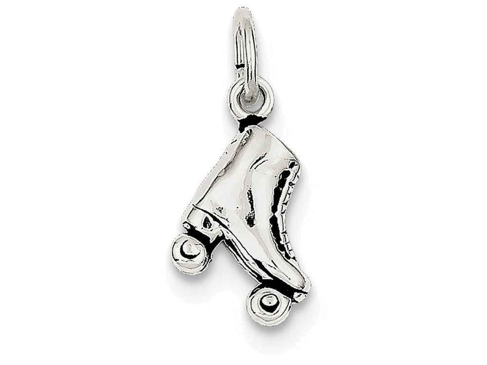 FJC Finejewelers Sterling Silver Antiqued Rollerskate Charm