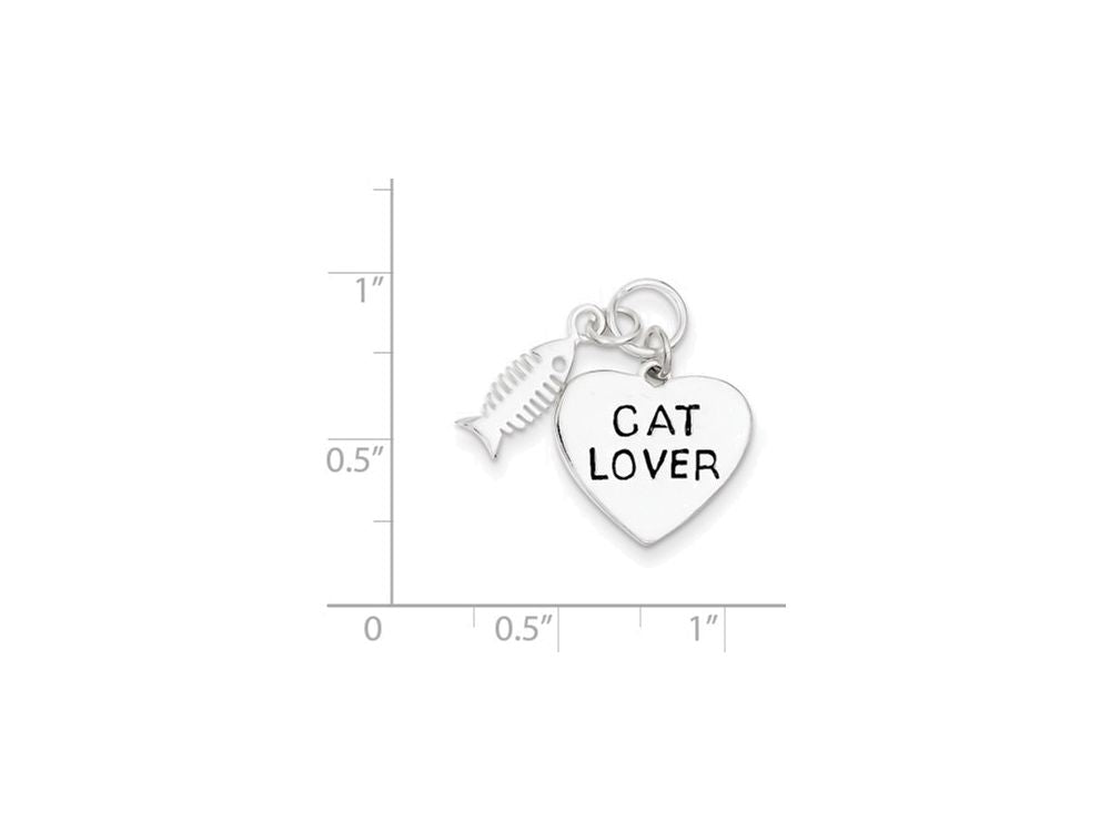 FJC Finejewelers Sterling Silver Cat Lover Pendant Necklace - Chain Included