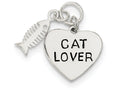 FJC Finejewelers Sterling Silver Cat Lover Pendant Necklace - Chain Included