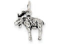 FJC Finejewelers Sterling Silver Antiqued Moose Charm