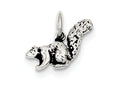FJC Finejewelers Sterling Silver Antiqued Squirrel Charm
