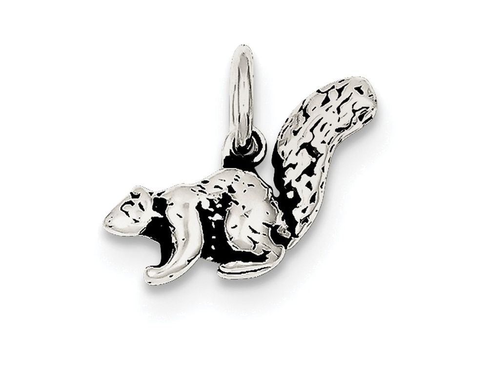 FJC Finejewelers Sterling Silver Antiqued Squirrel Charm