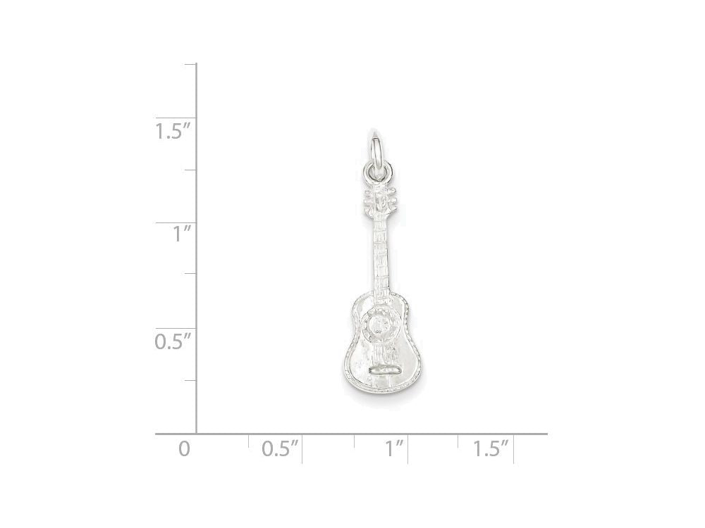 FJC Finejewelers Sterling Silver Guitar Charm
