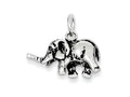 FJC Finejewelers Sterling Silver Antiqued Elephant Charm