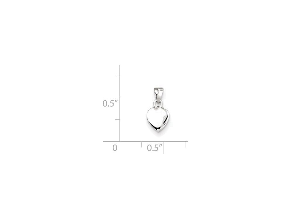 FJC Finejewelers Sterling Silver Heart Pendant Necklace - Chain Included