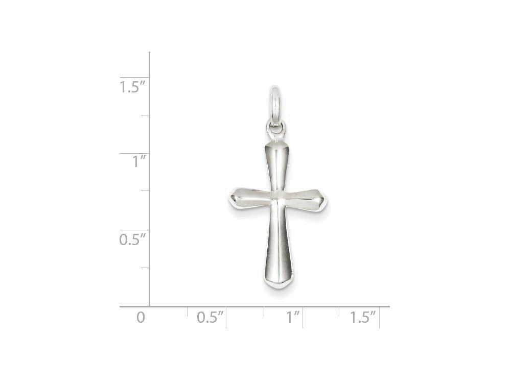 FJC Finejewelers Sterling Silver Cross Pendant Necklace - Chain Included
