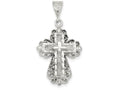 FJC Finejewelers Sterling Silver Cross Pendant Necklace - Chain Included