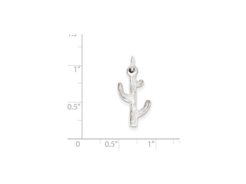 FJC Finejewelers Sterling Silver Cactus Charm