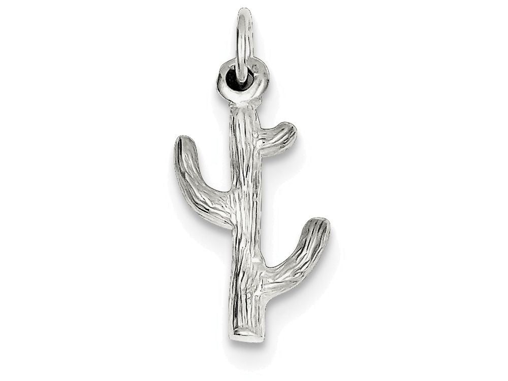 FJC Finejewelers Sterling Silver Cactus Charm
