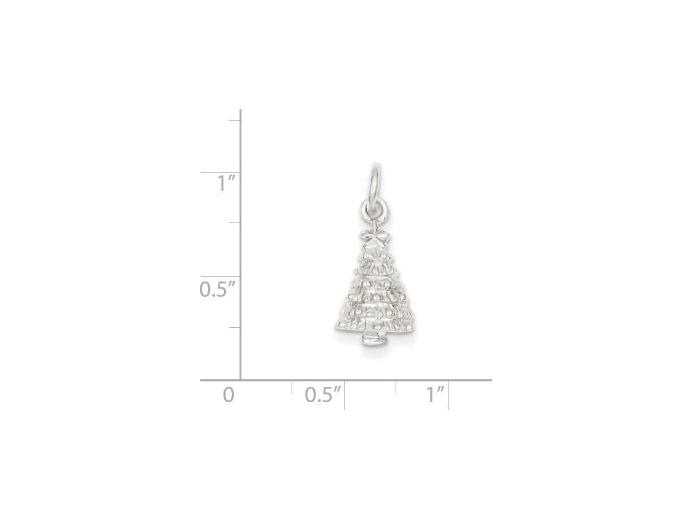FJC Finejewelers Sterling Silver Christmas Tree Charm