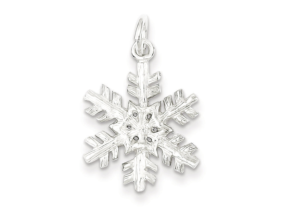 FJC Finejewelers Sterling Silver Snowflake Pendant Necklace - Chain Included