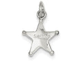 FJC Finejewelers Sterling Silver Sheriff's Badge Charm