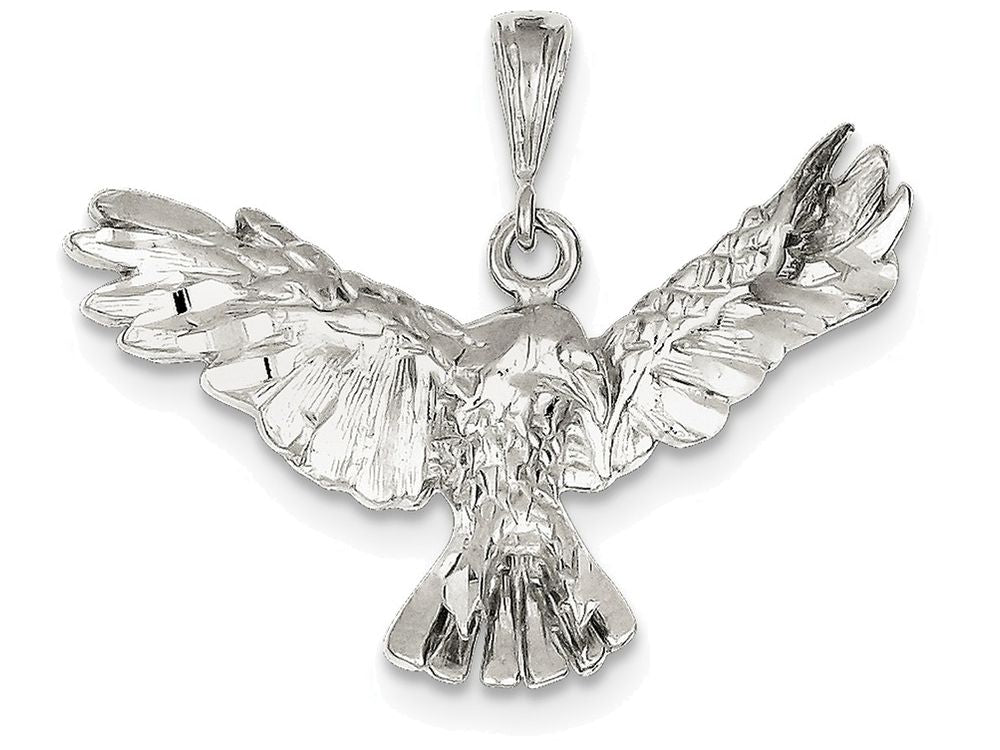 FJC Finejewelers Sterling Silver Eagle Pendant Necklace - Chain Included
