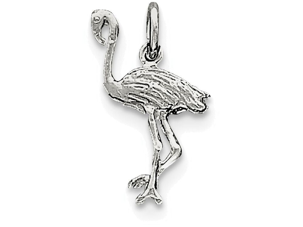 FJC Finejewelers Sterling Silver Flamingo Charm