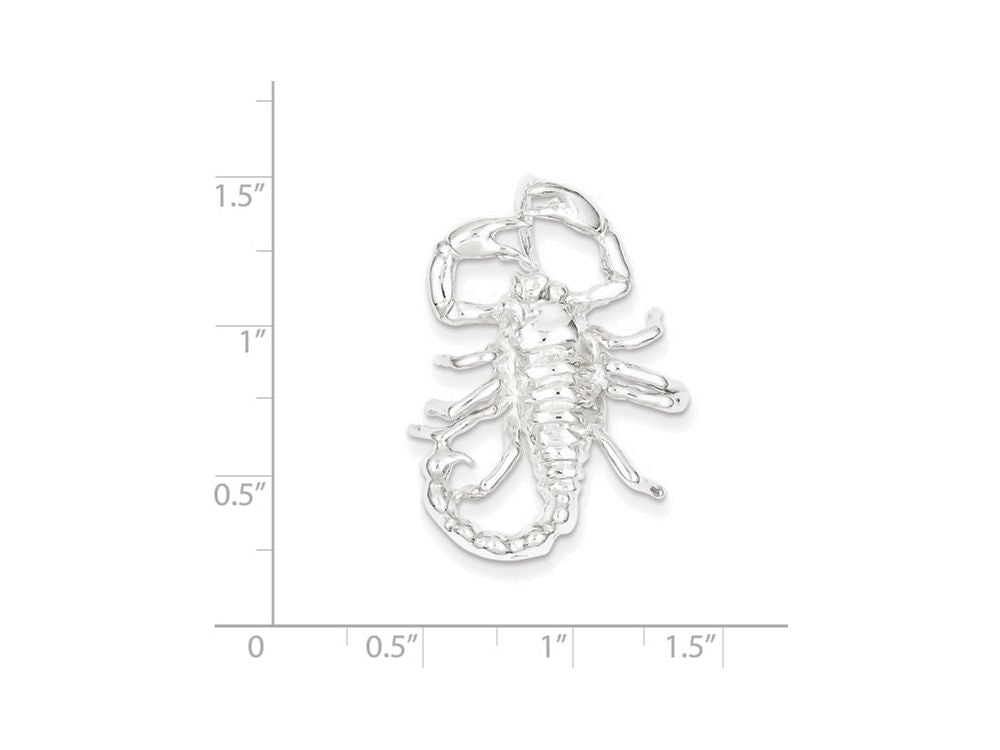 FJC Finejewelers Sterling Silver Scorpian Pendant Necklace - Chain Included
