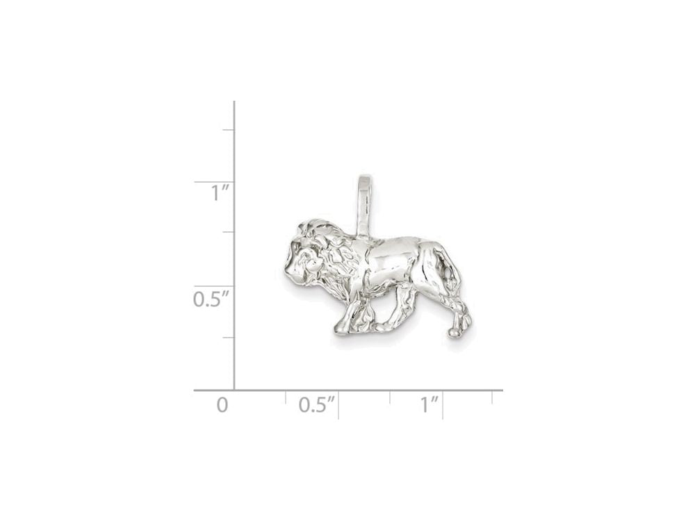 FJC Finejewelers Sterling Silver Lion Charm